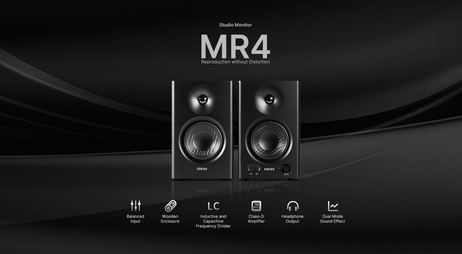 Edifier MR4 Powered Studio Monitor Speakers