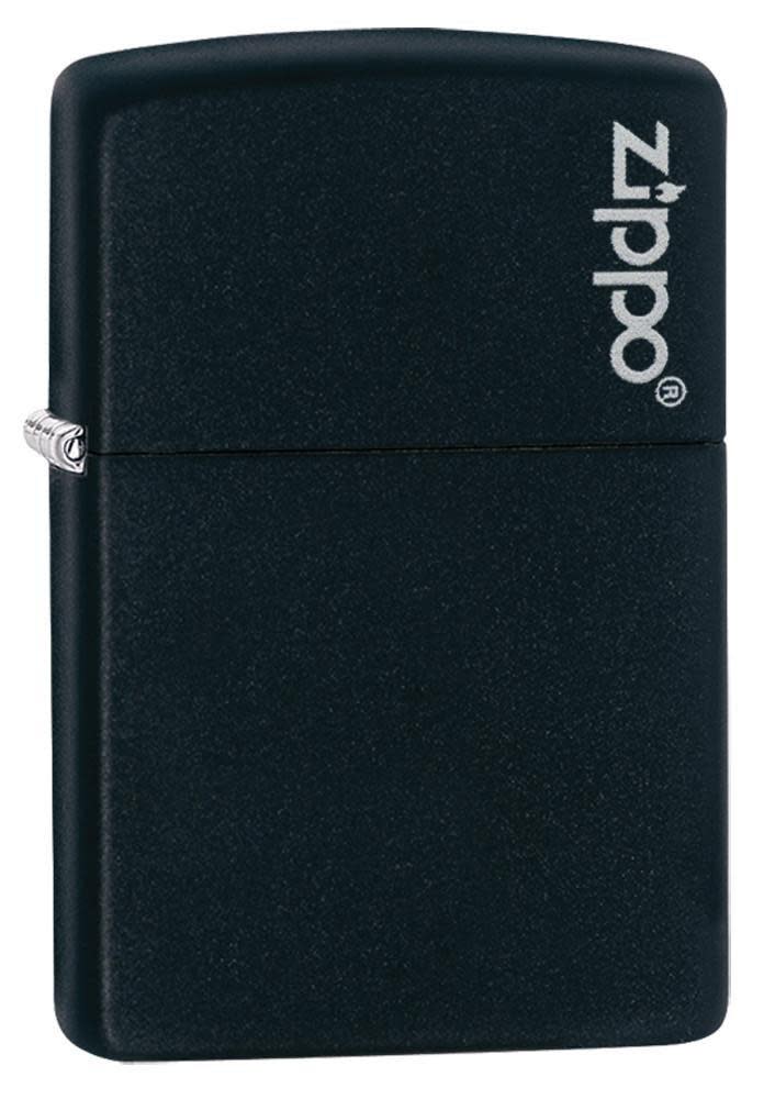 Zippo Classic Black Matte With Zippo Logo Windproof Pocket Lighter