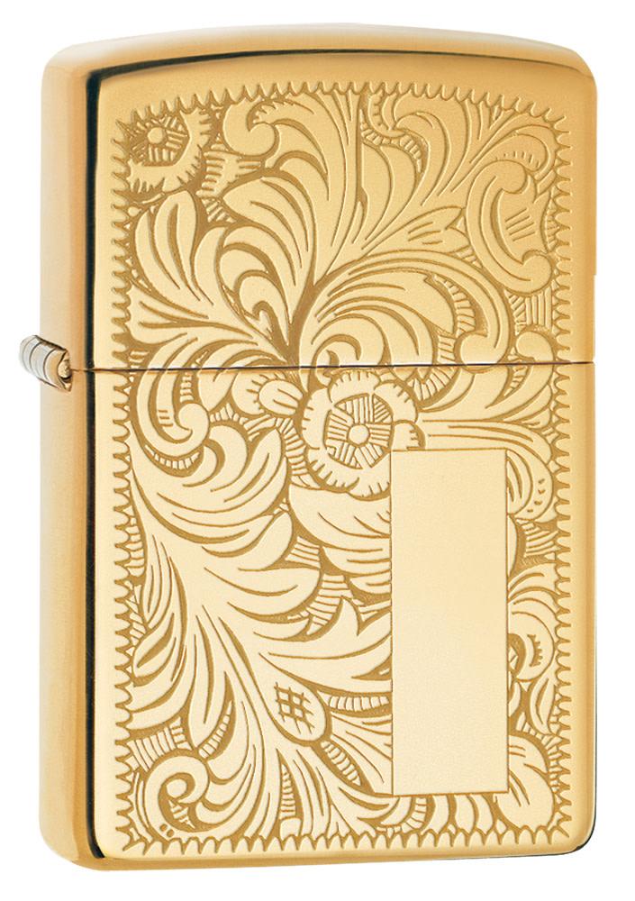 Zippo Venetian Classic High Polish Brass Windproof Pocket Lighter