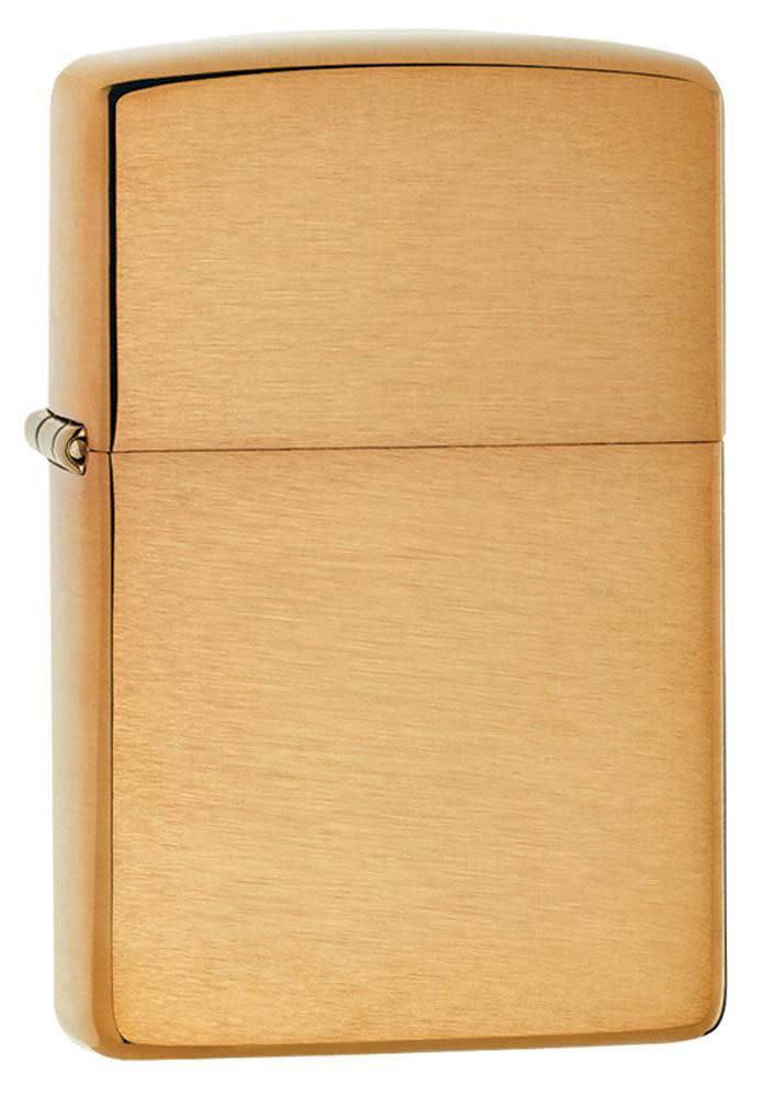 Zippo Classic Brushed Brass Windproof Pocket Lighter