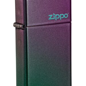 49267 Slim Iridescent Zippo Logo