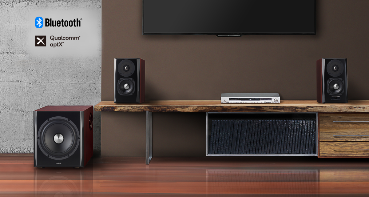 Edifier Brand S350DB Wireless Speaker Bookshelf Speaker and Subwoofer 2.1 Speaker System